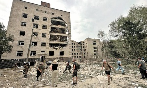 Rusia atacó ayer las instalaciones de las Fuerzas Armadas de Ucrania en Poltava. Foto: Especial